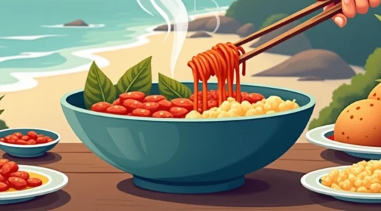 cuisine locale sans risque en Asie